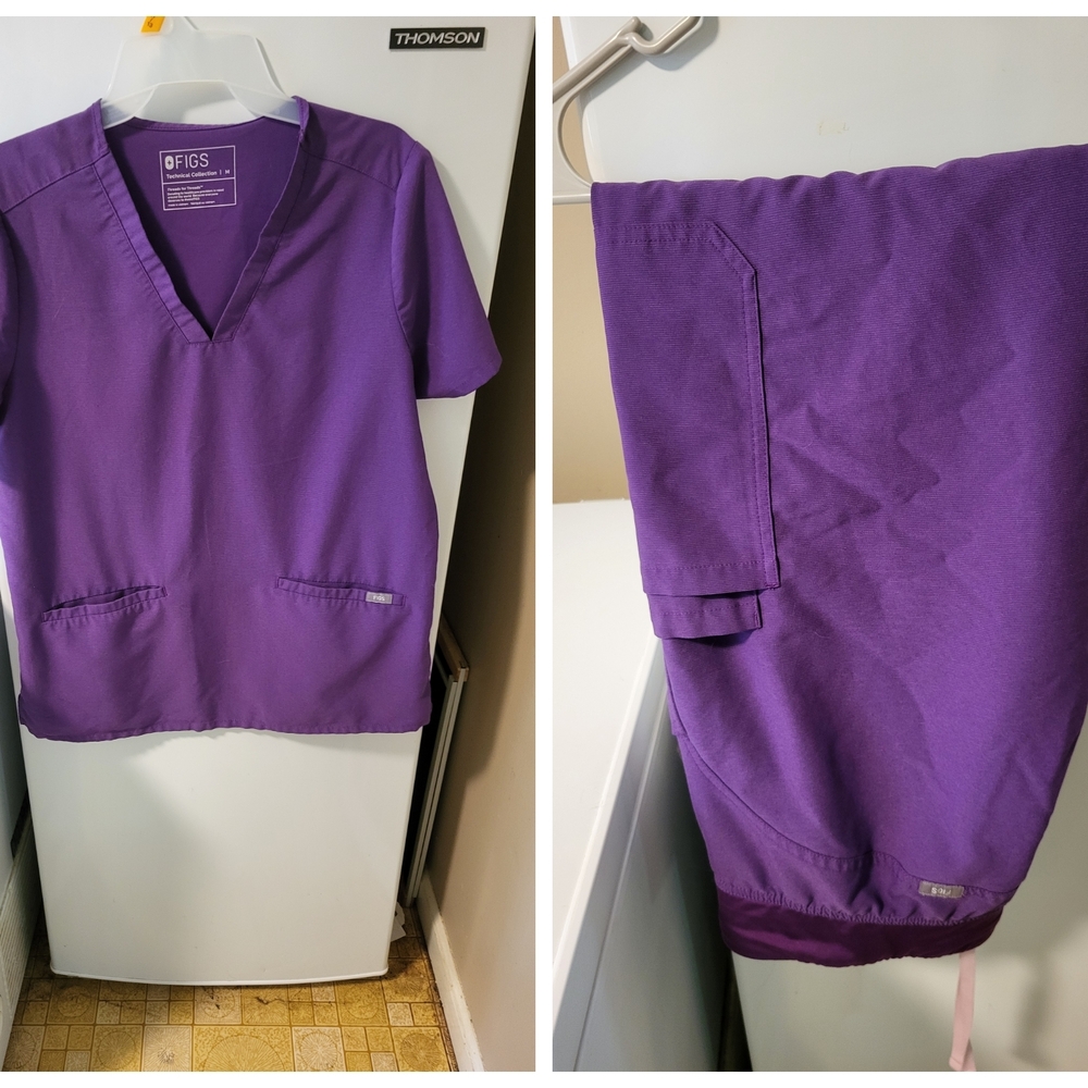 Figs Purple Scrub Set